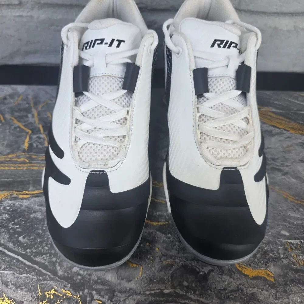 RIP-IT Diamond White Metal Spike Fastpitch Softball Cleats Size 9